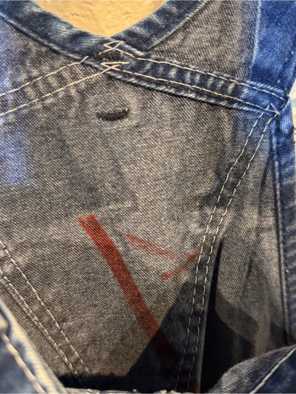 Vintage KEY Blue Denim Overalls Men’s 42”x29”